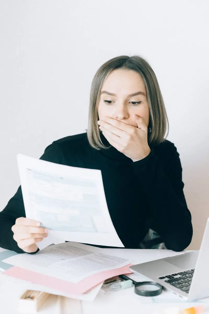 Someone stopped by a document that does not add up